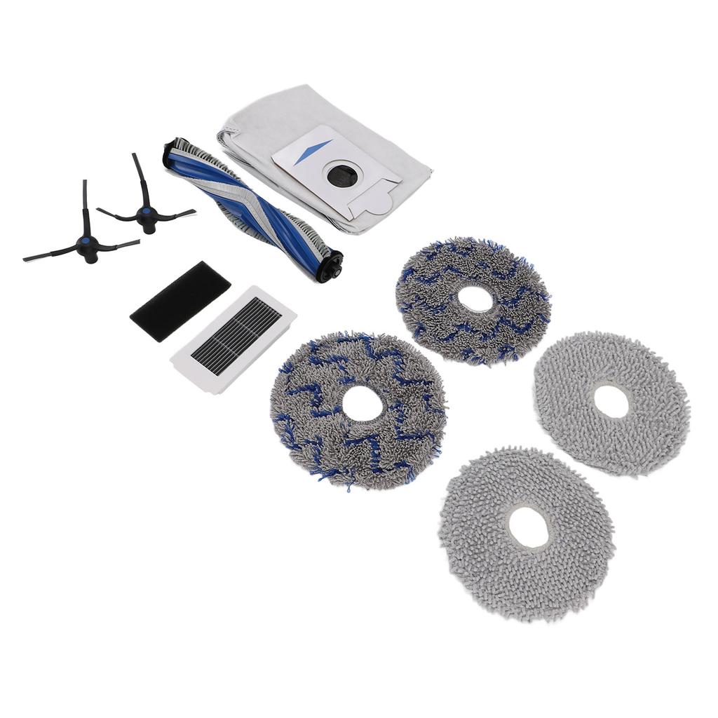 Replacement Parts for X5 PRO ABS Robot Vacuum Filter Brush Mop Pad Dust Bag Set Vacuum Cleaner