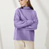 Autumn and Winter High Neck Loose Knitted Top Solid Color Casual Long Sleeve Knitted Sweater