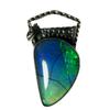 Natural Opal Pendant 44 ct Multicolor Fancy Shape 925 Sterling Silver October Birthday Birthstone