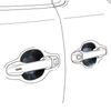 New Car Planning Door Handle Protector for Protects from Scratches and Adds a Touch of Style of (ALPINE) Alphard/Vellfire (30 Series) - (Set