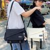 Retro Workwear Crossbody Bag Female Korean Student Large Capacity Postman Bag Male Trendy Single Shoulder Backpack