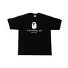 Bape Кристальный Камень A BATHING APE Свободная Футболка 1H30-110-061