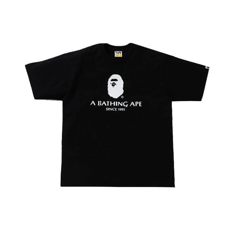 Bape Кристальный Камень A BATHING APE Свободная Футболка 1H30-110-061