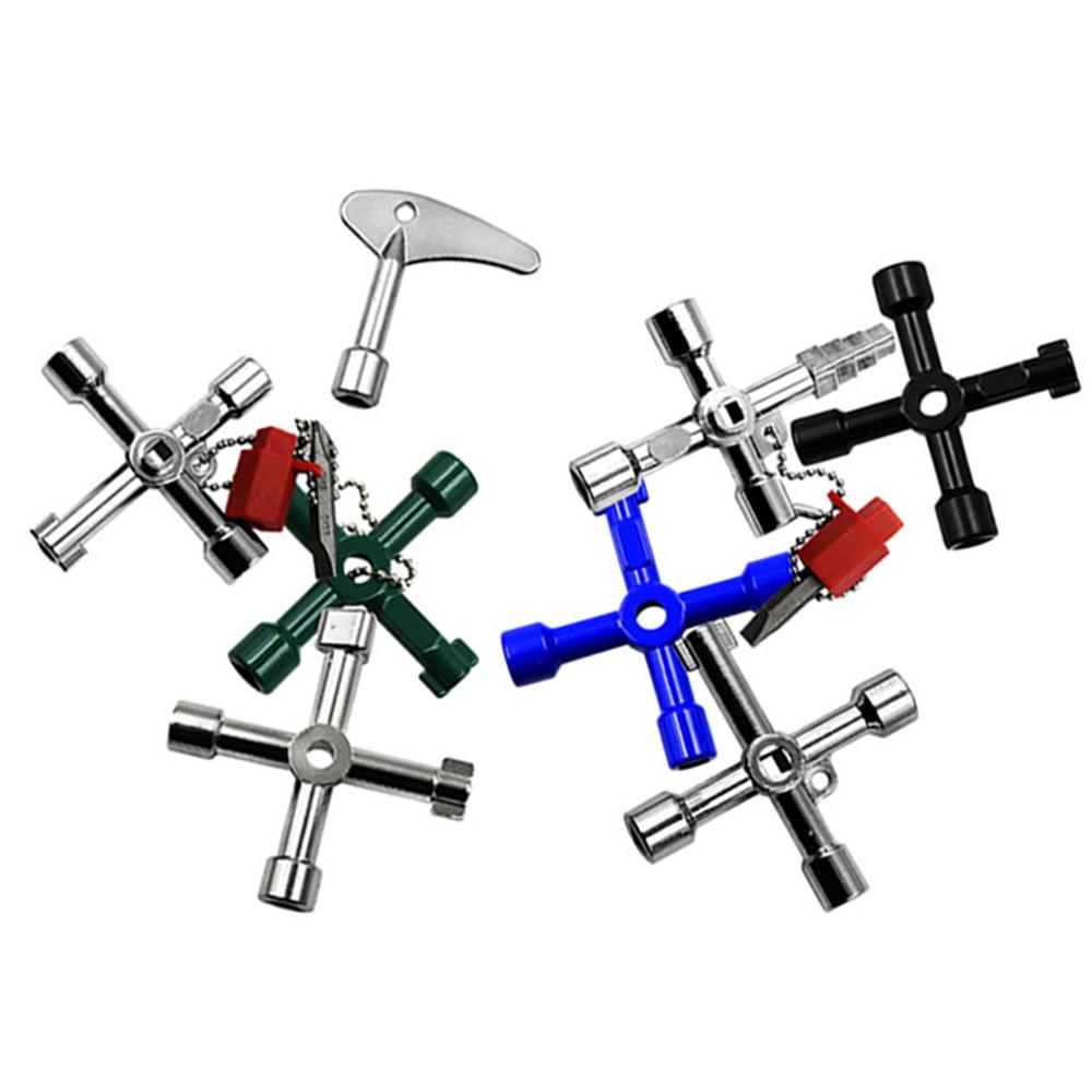 Электрический шкаф Автомобильный лифт Крестовой ключ Ключ для клапана счетчика воды Внутренний треугольный ключ Многоцелевой портативный инструмент