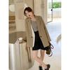 Fake Two-piece Suit Jacket for Women Autumn New Korean Style Small Loose Casual Suit Top