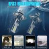 2pcs H7 LED Headlight Bulb Kit Car Fog Light 110W Super-Bright 6000k White Headlamp High Low Beam For Vehicles