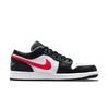 Jordan Air Jordan 1 Black Red War God Low top Vintage Basketball Shoes Unisex Black 553558-040(Team855-)