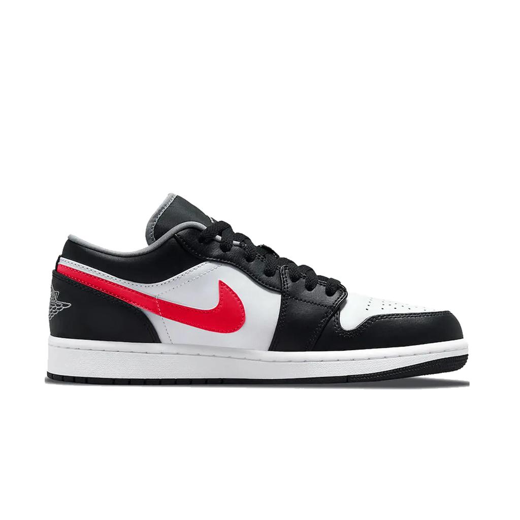 Jordan Air Jordan 1 Black Red War God Low top Vintage Basketball Shoes Unisex Black 553558-040(Team855-)