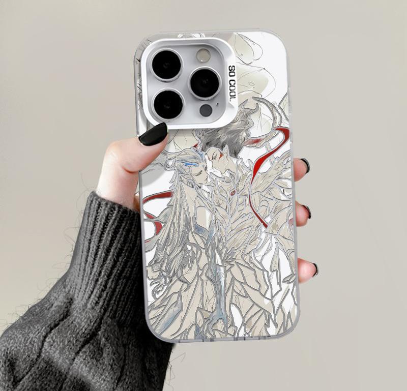 Nezha compatible phone case for iPhone 16 Pro Max 14, Silver 13, iPhone 15, Cartoon 11, 12, XR8, Aoguang 7XS