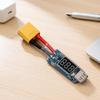5V, 2A USB Power Cable with XT90 Male Battery Input, Digital Input Readout, and USB-A Female Output for Direct Battery Power Conversion