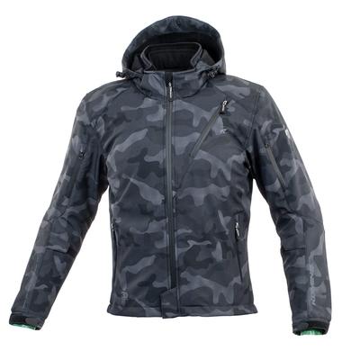 Мотоциклетная куртка Защитная Softshell Зимняя парка IFU Neo Монохромный камуфляж 2XL - JK-5792 07-5792