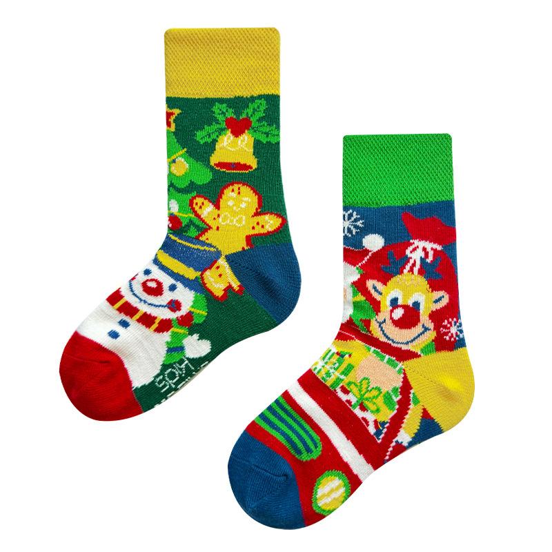 AB Новые детские носки в стиле родитель-ребенок для мальчиков и девочек, красочные, милые, мультяшные, модные, спортивные, детские, средней длины, хлопковые