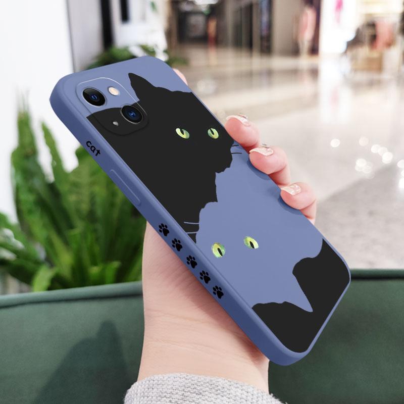 Чехол для телефона «Обнимающийся котенок» для iPhone 16 15 14 13 12 11 Pro Max Mini X XR XS MAX Plus