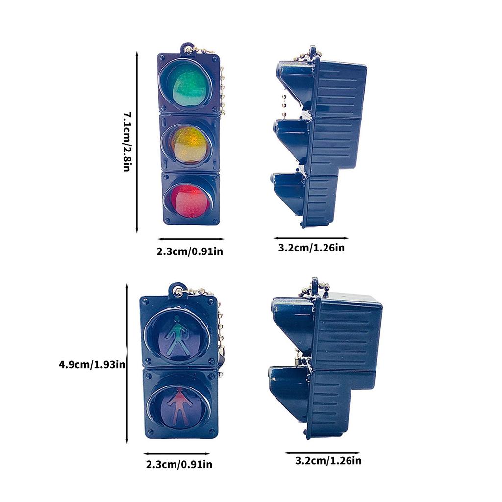 Набор из 2 брелоков-светофоров, красочный рюкзак, подвеска, прочный, легкий, идеально подходит для студентов и законодателей моды