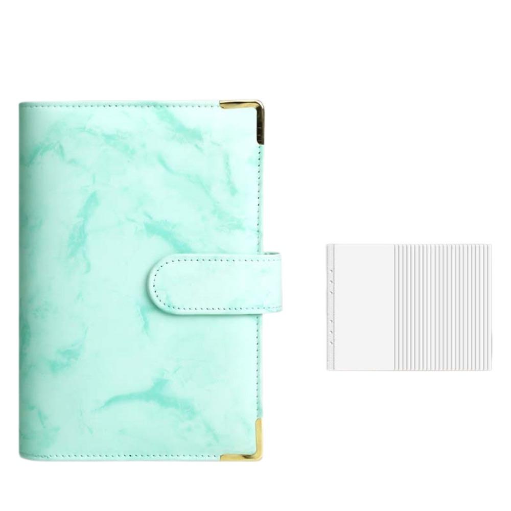 Faux Leather Savings Challenges Book Marbling/Leopard Print Mini Budget Binder Save Money