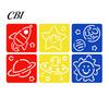 Easy Hold Paint Template 6 Pcs Painting Stencils, 5.5x5.9 Inch Washable Reusable DIY Home Decor Stencil Art Stencils for Wood Paper Fabric,