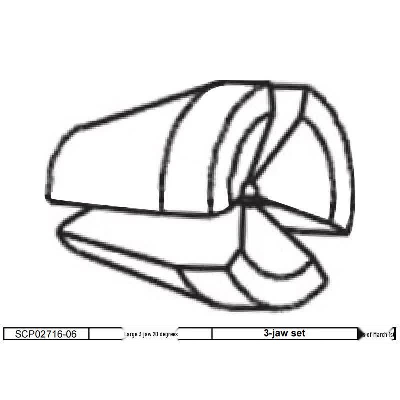 SATA P02716-06 Three-Jaw Claw Plate Accessory