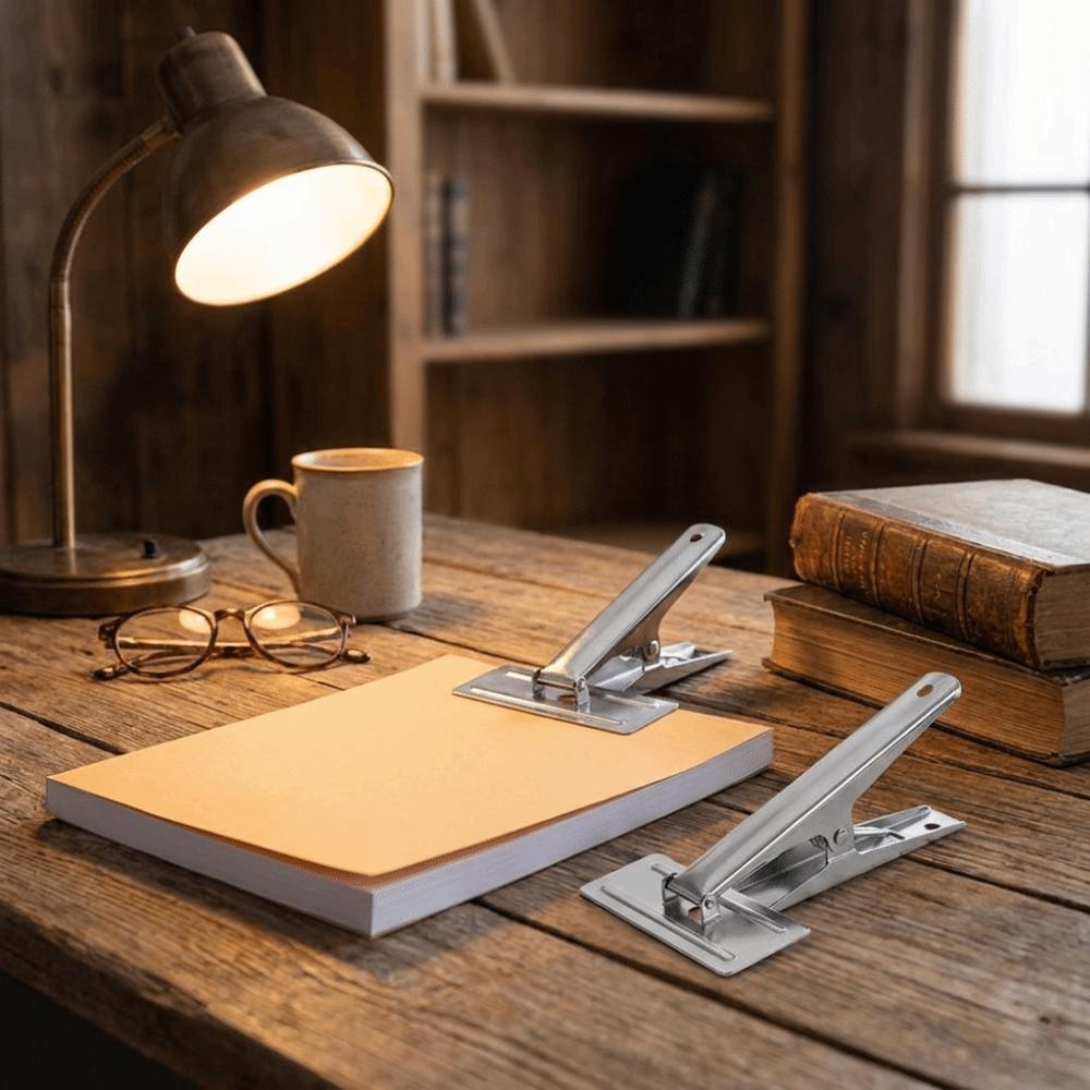 Steel Office Clip Large Document Binding Clip Voucher Binding Clamp Financial Office
