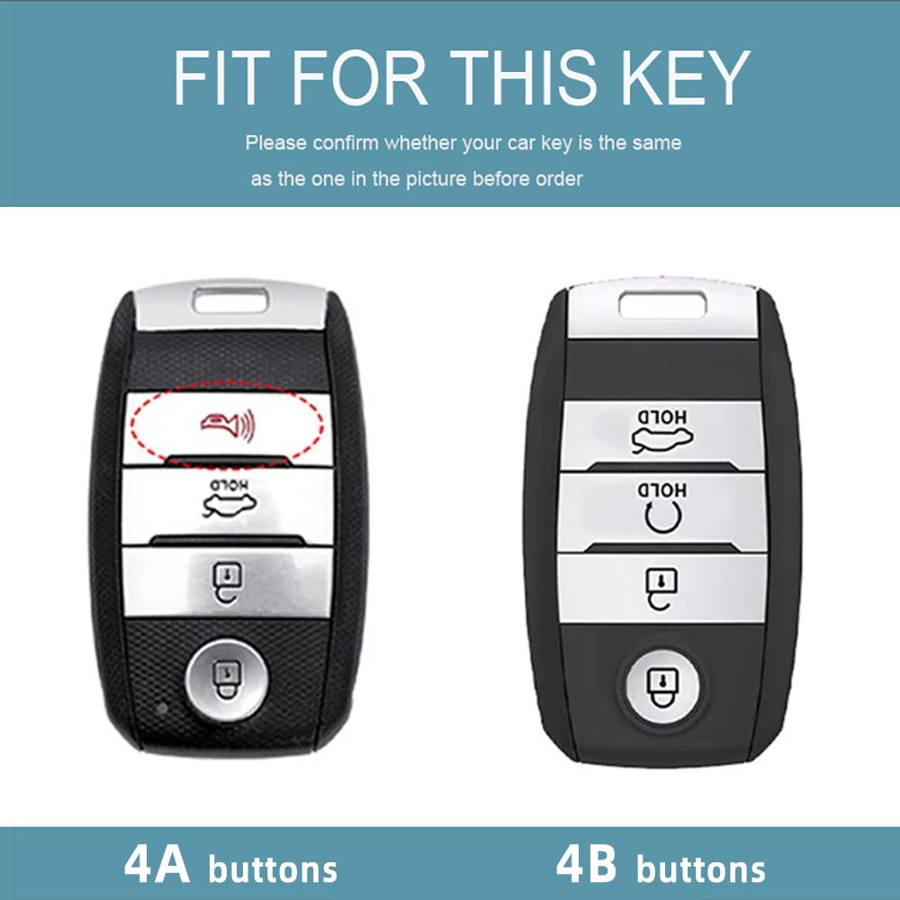 4 Buttons Auto Keyless for Kia Rio Rio5 Sportage R K3 KX3 K4 K5 Ceed Sorento Cerato Optima TPU Car Key Case Shell Fob Cover