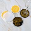 Silicone Round Mandala Coaster Mould Cup Mat Pad Resin Mold Casting Tool Craft C1D1