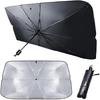 Helloleiboo Car Windshield Sun Shade UV Rays And Heat Sun Visor Protector Foldable Reflector Windshields Umbrella