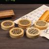 1PC Round Yoga Wood Censer Cone Holder Hollow Out Study Room Accessory Wooden Incense Burner Indoor Multiple Options Available