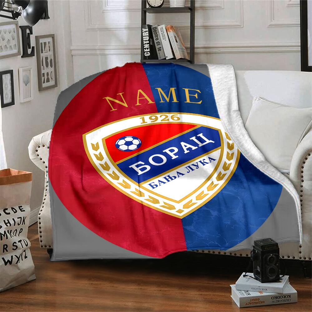 Custom Name German Flag Crest blanket for Couch & Bed, Plush Cozy Fuzzy Blanket Super Soft & Warm Blankets for Fall and Winter. 0908221