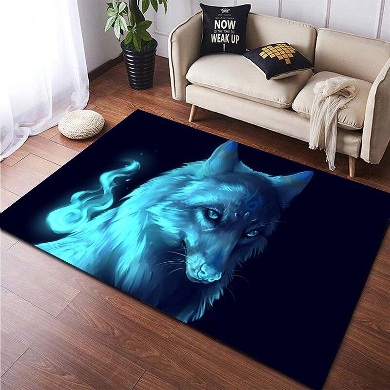 Custom Animal Carpet Wolf Pattern Home Decoration Living Room Lobby Decoration Home Decoration Accessories Wolf Splicing Carpet