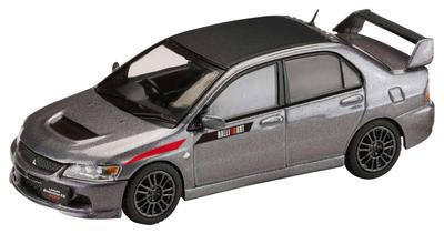 Mitsubishi Lancer Evolution 9 MR GSR JDM Custom с моделью двигателя Medium Purpleish Gray Mica 1/64