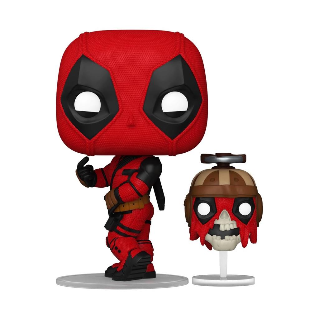 Marvel Deadpool Headpool Figure Funko DEADPOOL WITH HEADPOOL DEADPOOL AND WOLVERINE Marvel Funko Pop!