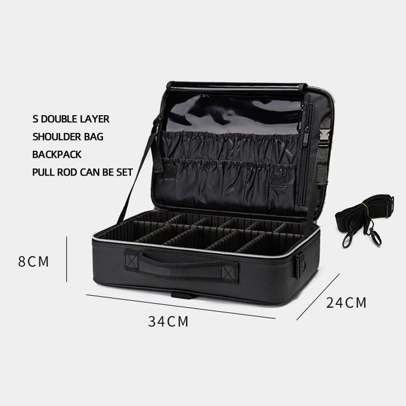 Перегородка, специальная косметичка, большая вместимость, визажист с макияжем, портативная сумка для хранения, ящик для инструментов для макияжа