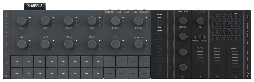 YAMAHA Студия музыкального производства YAMAHA SEQTRAK BLACK От оригинального создания электронной музыки до комплексного исполнения, устройство.