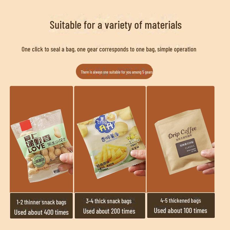 Портативный мини-бытовой термосварщик для упаковки чая и желатина из ослиной кожи