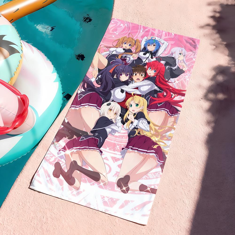 Аниме H-High School DxD-Риас Гремори Полотенце Мягкое Бассейн Подарок Для Путешествий Спортзал Душ Кемпинг Быстросохнущее Спортивное Большое Пляжное Полотенце