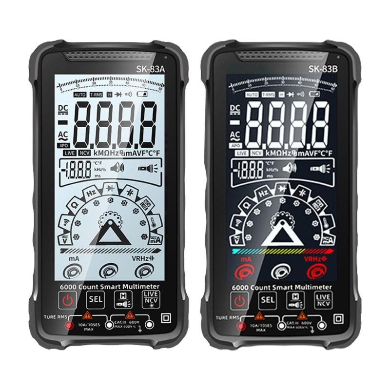 High Precisions Digital Multimeter with Large LCD Display & Auto Ranging Functionality Portable Handheld Multimeter