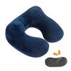 Надувная дорожная подушка с мягкой бархатной поддержкой шеи для автомобилей и офисов. Включает компактную сумку для переноски. Дышащий и моющийся чехол. Идеально подходит для взрослых.