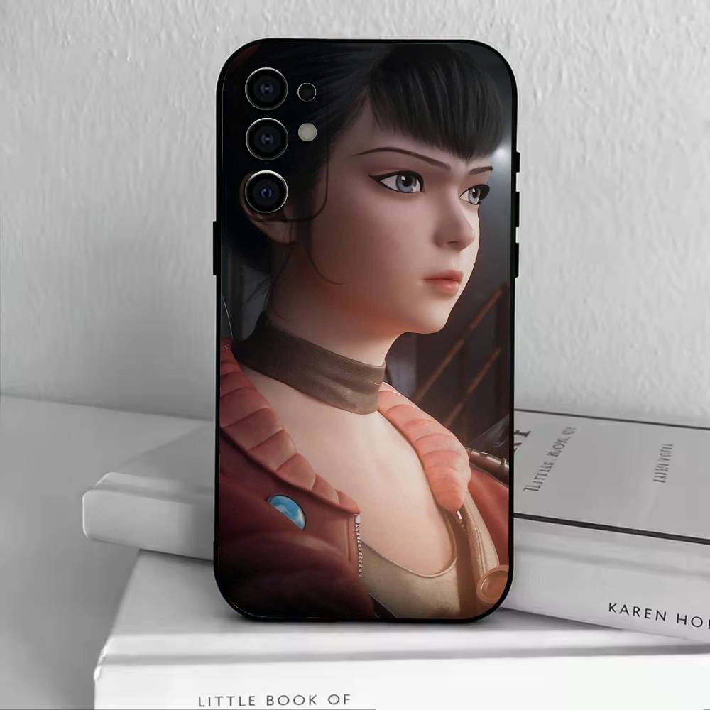 L-Ling Cage  Phone Case For Samsung S25,S24,S21,S22,S23,S30,Ultra,S20,Plus,Fe,Soft Silicone Black Cover
