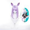 Anime 45CM Uma Musume Pretty Derby Cosplay Wig Mejiro McQueen Cosplay Wig Women Headwear Purple Synthetic Hair Heat Resistant