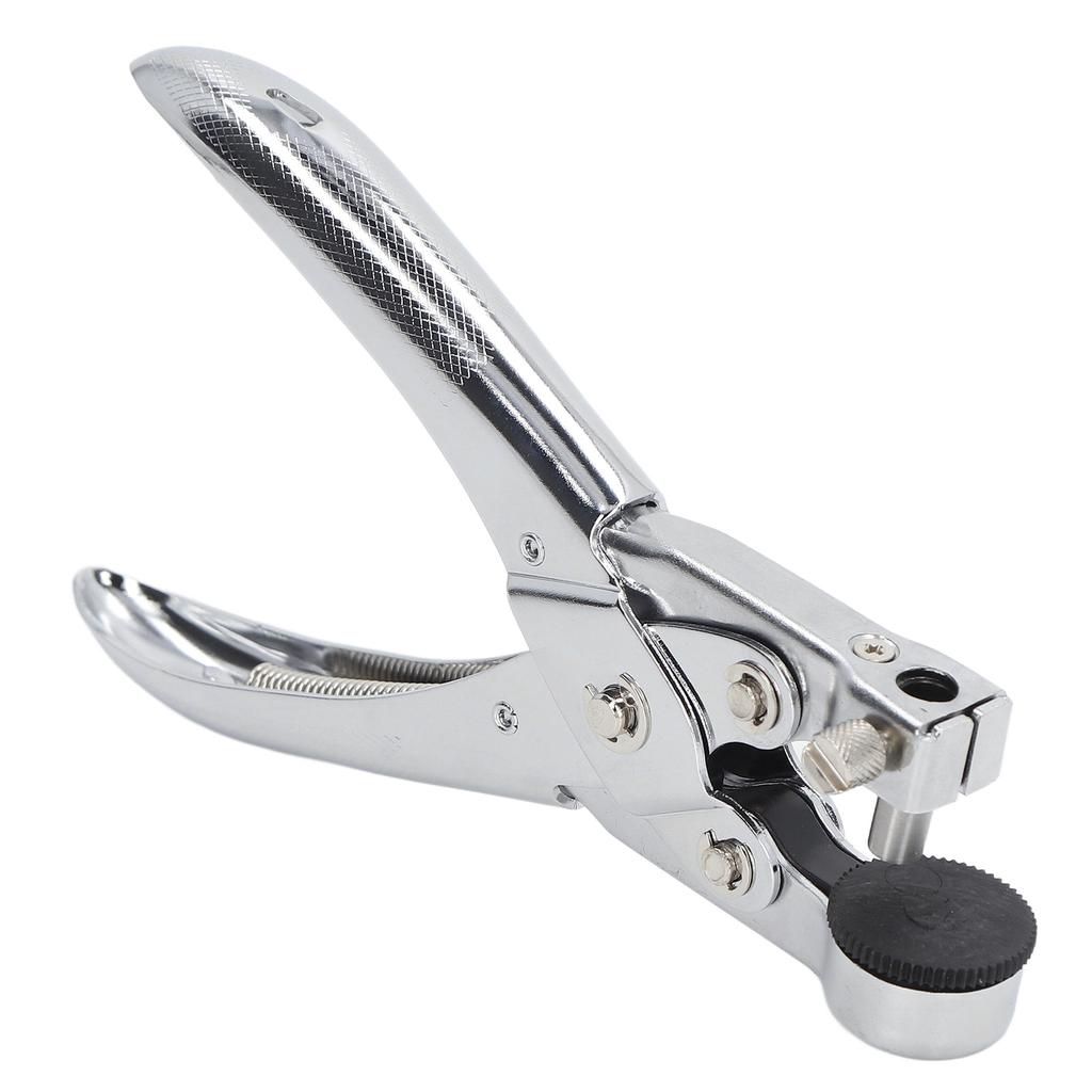 Дырокол из хромированного металла диаметром 0,28 дюйма, экономящий усилия, высокопрочный дырокол для пластика