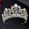 Baroque Wedding Headband Crystal Bridal Crowns And Tiaras Hair Jewelry Accessories Women Rhinestone Headwear Queen Diadem