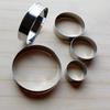 5Pcs/Set Stainless Steel Round Circle Cookie Mold Mousse Cake Ring Baking Pastry Tool
