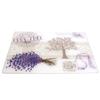 [A2459] - Lavender 'Provence' Glass Cutting Board - 40x30 Cm