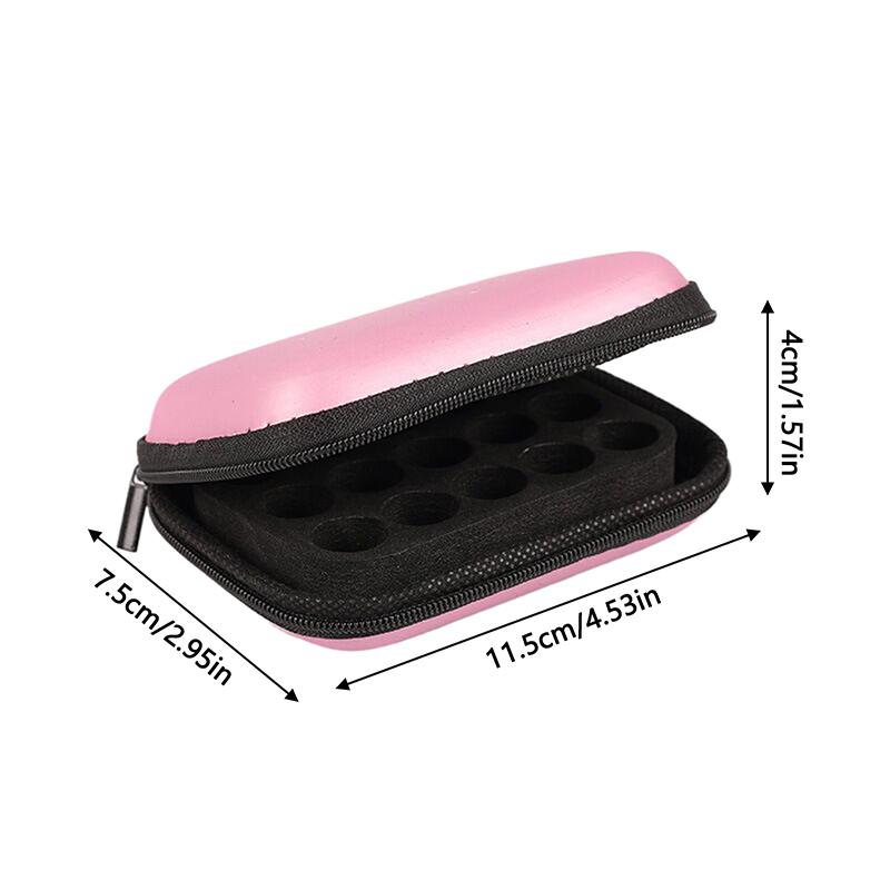 15 Slots 1Ml 2Ml 3Ml Essential Oil Case For Young Living Roller Bottles Storage Bag Holder Portable Perfume Hanging Organizer