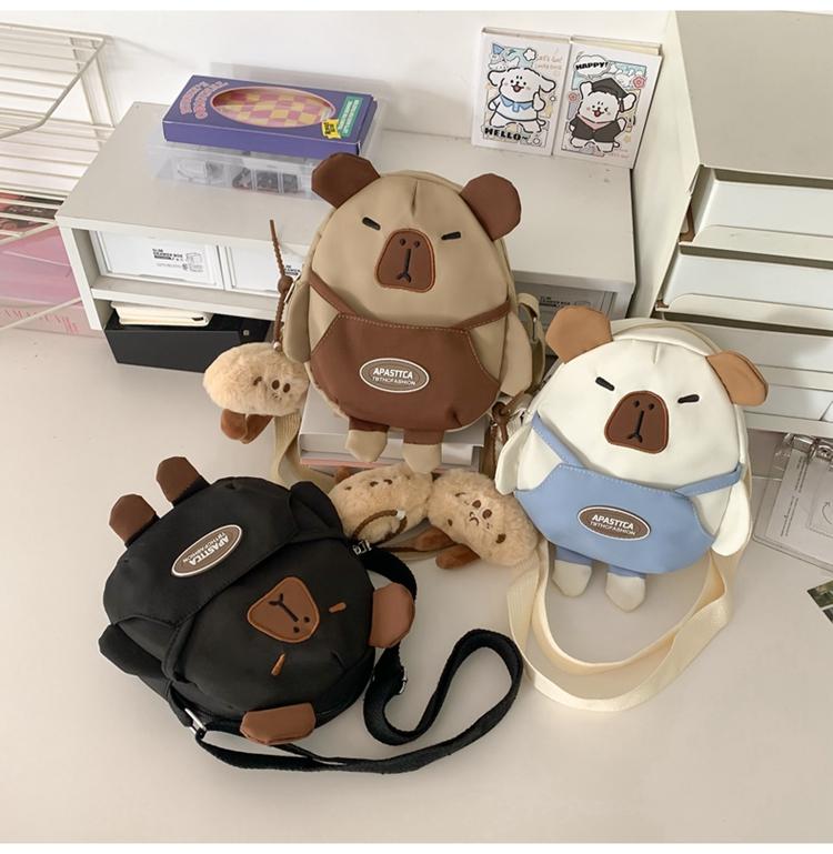 Детская сумка женская сумка через плечо мультяшный студент медведь сумка через плечо