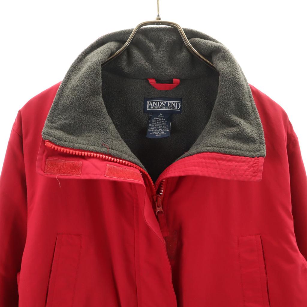 LANDS' END 90-е Старая горная парка M Красный Хлопковый наполнитель Женская Б/у