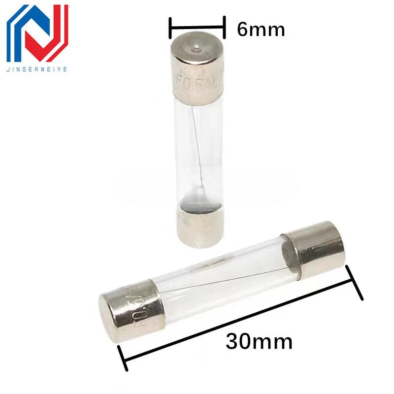 100PCS 5*20MM GLASS Quick Blow FUSE 6*30 Fast Blow Insurance Tube 5X20MM 6X30 250V 0.1A/0.5A/1A/2A/3A/4A/5A/6A/7A/8A/10A/15A/20A Fuse Holders1