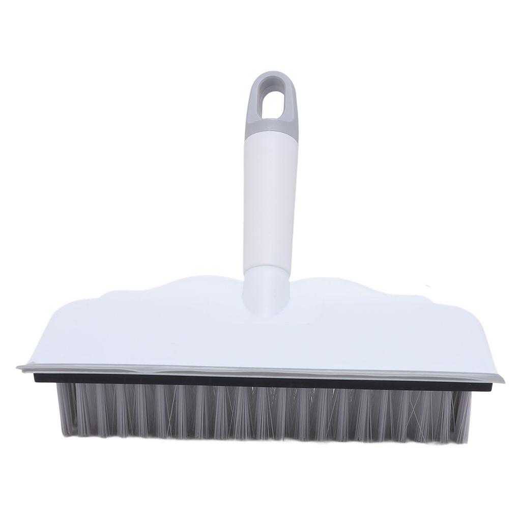 2 in 1 Floor Brush Stiff Bristle Scrubber Water Scraper Portable Scrub Brush for Bathroom Kitchen Sink