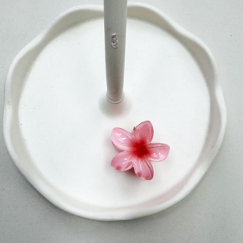 Европейский и американский Франжипани 4 см Модный зажим-краб для волос для пляжного отдыха