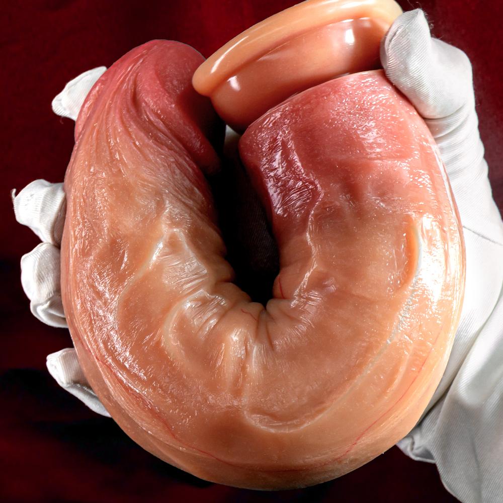 Супер толстый жидкий силиконовый фаллоимитатор, искусственный пенис, макияж, женский мастурбатор, толстый пенис для длительного отпуска, сексуальные принадлежности для взрослых