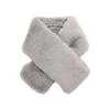 Afternoon Tea Living Tippet JP60 Cable Knit Faux Fur Tippet, Gray